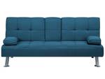 3-Sitzer Sofa ROXEN Blau - Silber