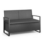 Kissenbox  37059 Grau - Rattan - 117 x 76 x 58 cm