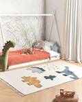 Tapis enfant GHARTA Beige - Gris - Blanc - Fibres naturelles - 200 x 140 cm