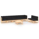 Garten-Lounge-Set Anthrazit - Holz