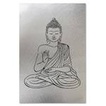 Orient Leinwandbilder Silber Zen Buddha