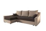 Ecksofa ONTARI Beige - Braun - Ecke davorstehend links