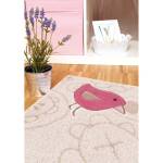 Tapis pour enfant Happy Zoo Elephant Blanc - Textile - 120 x 10 x 180 cm