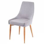 Chaise capitonnée B44 II (lot de 6) Gris lumineux