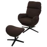 Relaxsessel + Hocker L12 drehbar Braun