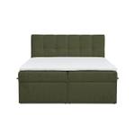 Boxspringbett Moody Khaki - Breite: 160 cm