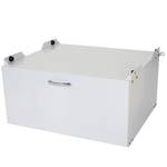 Waschmaschinenunterschrank E50 Weiß - Metall - 61 x 34 x 63 cm