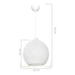 Suspension Lisburn E27 blanc Blanc