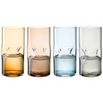 Trinkgläser Vesuvio 4er Set Glas - 7 x 15 x 7 cm
