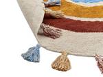 Teppich YAGCI Beige - Blau - Braun - Orange - Weiß - Naturfaser - 120 x 120 x 120 cm