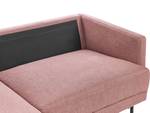 Ecksofa BREDA Schwarz - Braun - Pink