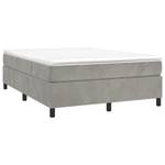 Boxspringbett 3017513-4 Hellgrau - 193 x 35 cm