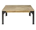 Table basse Bristol  80X80X46h cm Noir - Bois massif - Bois/Imitation - 80 x 46 x 80 cm