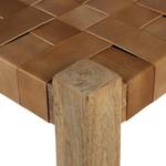 Pouf 45x45cm brun en bois de manguier Marron - Bois massif - 45 x 45 x 45 cm
