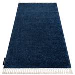 Tapis Berber 9000 Bleu Franges Fonc茅