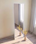 Standspiegel Ganzkörperspiegel Tesa Weiß - Holzwerkstoff - Glas - 45 x 155 x 3 cm
