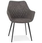 Fauteuil CHIGI Gris - Métal - 61 x 80 x 63 cm