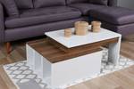 Table basse Dmckenni Blanc - Bois manufacturé - 60 x 38 x 90 cm