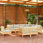 Garten-Lounge-Set Weiß - Massivholz - 64 x 63 x 64 cm