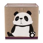 Lifeney Aufbewahrungsbox mit Panda Motiv Kunststoff - 35 x 34 x 5 cm