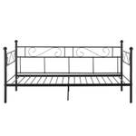 Divan Granda Matelas Métal 90 x 200 cm Noir