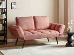 2-Sitzer Sofa BREKKE Schwarz - Pink