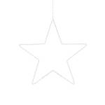 Éclairage de Noël en forme de étoile Blanc - Métal - 38 x 108 x 38 cm
