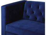 Festes Samtsofa "Bruce" - 196 x 76 x 82 Blau