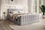 Boxspringbett Aviano Royal Hellgrau - Breite: 162 cm