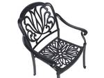 Chaise de jardin ANCONA Beige - Noir - Crème