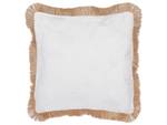 Coussin décoratif AGRIMONY Beige - Blanc