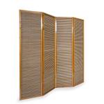 Paravent 4 parties bambou 382 Marron - En partie en bois massif - 176 x 175 x 2 cm