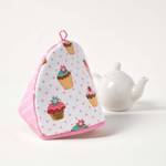 Teekannenwärmer Cupcakes Tea Cosy Pink - Textil - 36 x 24 x 36 cm
