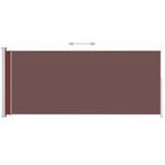 Auvent latéral 3005782 Marron - 500 x 200 cm