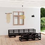 Gartenmöbel-Set Schwarz - Massivholz - Holzart/Dekor - 70 x 30 x 70 cm