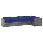 Garten-Lounge-Set (5-teilig) 3013632-16 Blau - Dunkelblau - Grau