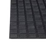 Gummi Fußmatte Schwarz - Kunststoff - 60 x 1 x 40 cm