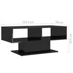 Couchtisch 3008009 Schwarz - Holzwerkstoff - 50 x 45 x 104 cm