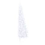 Arbre de noël artificiel moitié Blanc - Métal - Matière plastique - 115 x 180 x 115 cm