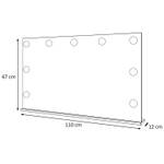 Spiegel MADA ELITE LED Weiß - Holzwerkstoff - 110 x 67 x 12 cm