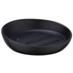 Seifenschale BADI, rund, schwarz, WENKO Schwarz - Keramik - 12 x 3 x 12 cm