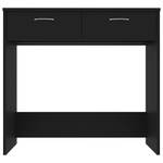 Bureau Noir - Bois manufacturé - Bois massif - 80 x 75 x 80 cm