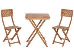 Set de bistrot ARDORE Marron - Bois massif - 60 x 74 x 60 cm