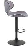 Tabouret de bar Las Vegas V2 Lot de 2 Gris lumineux - Noir