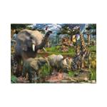 Puzzle Tiere in freier Wildbahn Papier - 35 x 18 x 49 cm