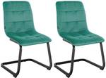 chaise salle à manger Vermont Lot de 2 Vert