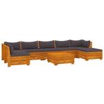 Garten-Lounge-Set (8-teilig) 3087331 Grau