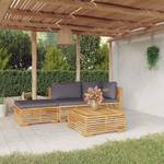 Garten-Lounge-Set 3028565-4 (4-teilig) Grau - Massivholz - Holzart/Dekor - 69 x 60 x 69 cm