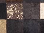 Tapis patchwork BANDIRMA Marron - Doré - Cuir véritable - 150 x 80 x 80 cm