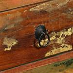 Sideboard YASHA Recyceltes Holz Vintage Braun - Massivholz - 120 x 77 x 35 cm